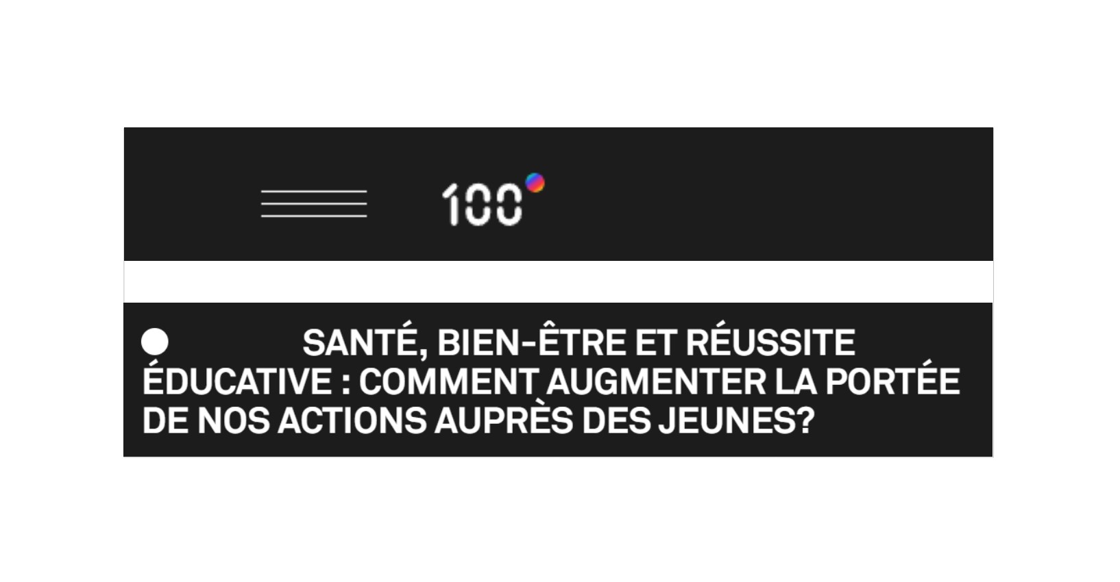 Santé bien être et réussite éducative comment augmenter la portée de